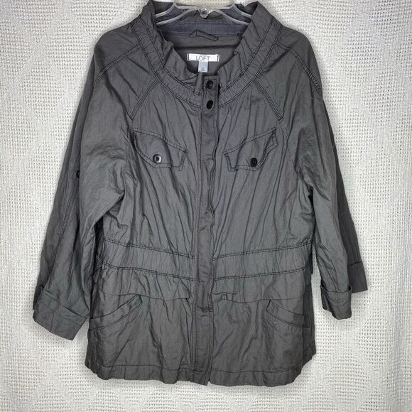 LOFT Gray Coat - Picture 2 of 9